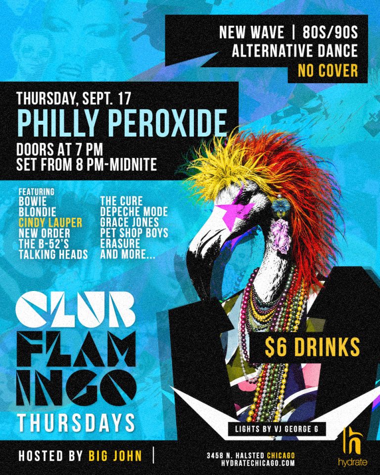 Club Flamingo featuring Philly Peroxide at Hydrate Chicago on September 17, 2026