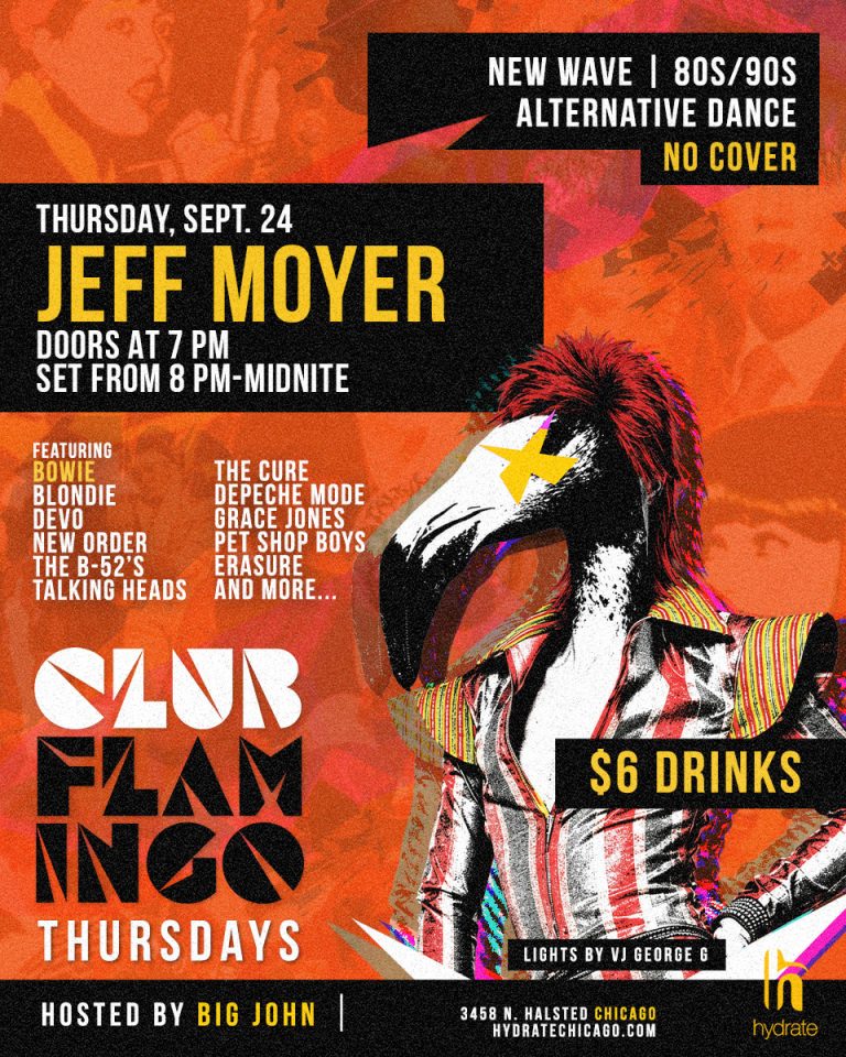 Club Flamingo featuring Jeff Moyer at Hydrate Chicago on September 24