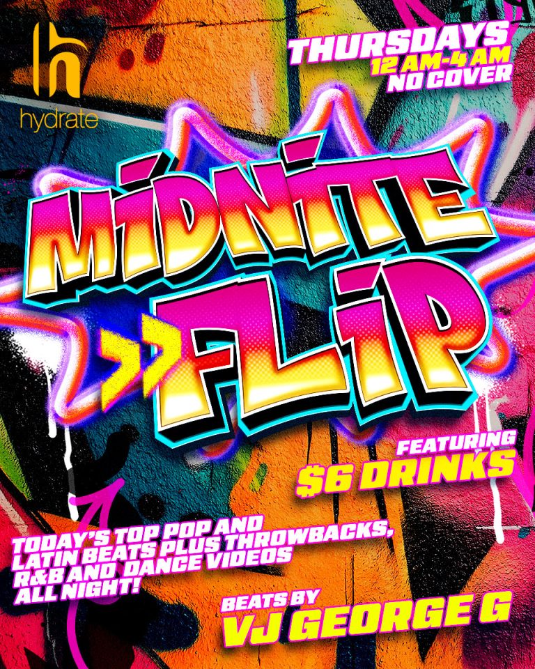 Midnite Flip at Hydrate Chicago on October 1 with VJ George G