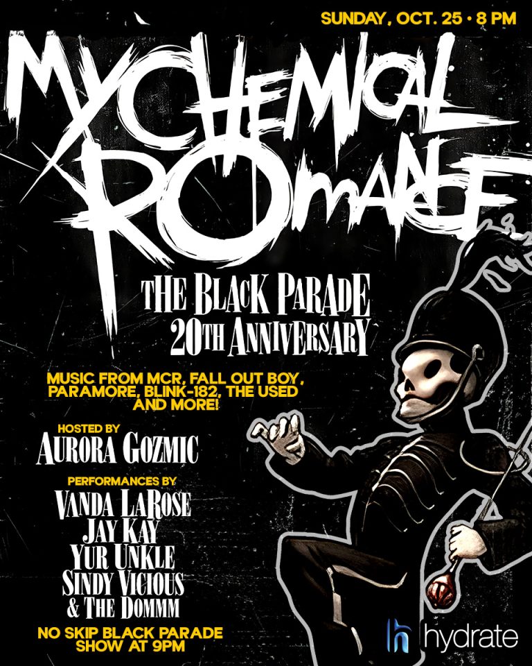 My Chemical Romance The Black Parade 20th Anniversary at Hydrate Chicago on October 25, 2026